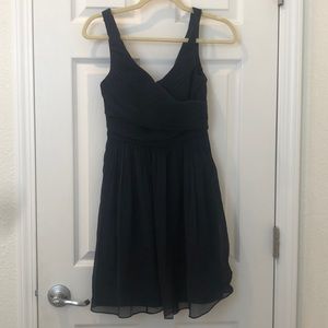 Black midi dress